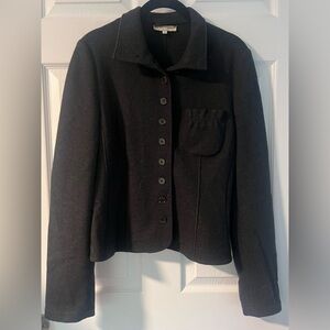 Women's Emporio Armani Dark Gray Wool Blend Jacket